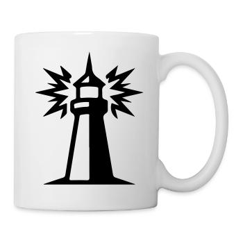 Icône du Phare - Mug blanc - blanc - Droite