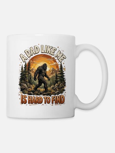 Vater wie ich ist schwer zu finden Bigfoot - Tasse - Weiß