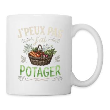 J'Ai Jardinage,J'Peux Pas J'Ai Potager Jardinier  - Mug blanc - blanc - Droite
