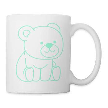 Bande dessinée ours - Mug blanc - blanc - Droite