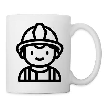 pompier - Mug blanc - blanc - Droite