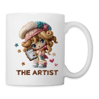 Artiste de fil Petit Artiste - Mug blanc - blanc - Droite