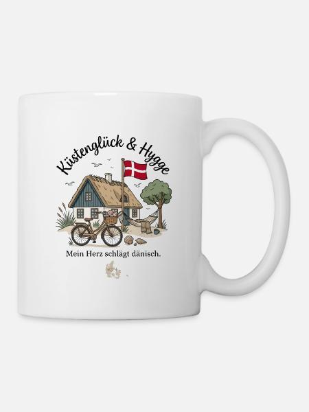Dänisches Landleben - Tasse - Weiß