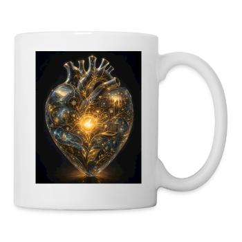 Heart of networking - Mug - white - Right