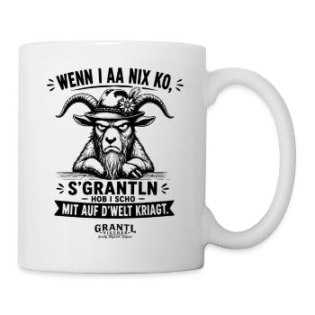 Bayerische Grantl Viecher Wenn I aa nix ko - Tasse - Weiß - Rechts