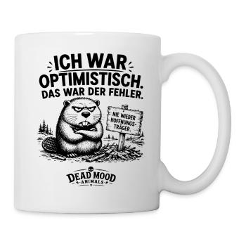 Lustiger Biber | Sarkasmus, Schwarzer Humor  - Tasse - Weiß - Rechts