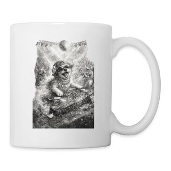 DJ Dog Rocking the Party - Mug - white - Right