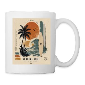 Affiche Coastal Soul Surf - Mug blanc - blanc - Droite