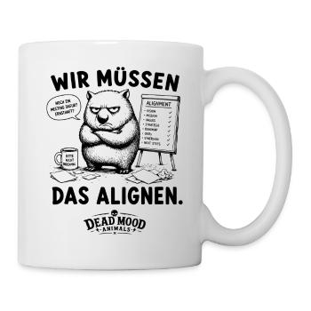 Business Buzzword Humor | Lustiger Meeting Spruch  - Tasse - Weiß - Rechts