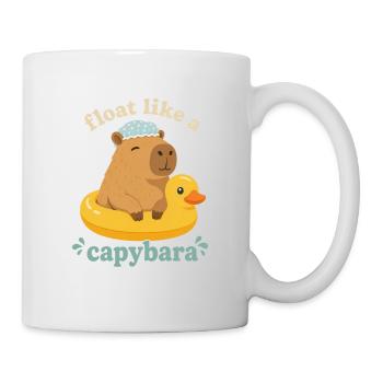 Flotte comme un capybara - Mug blanc - blanc - Droite