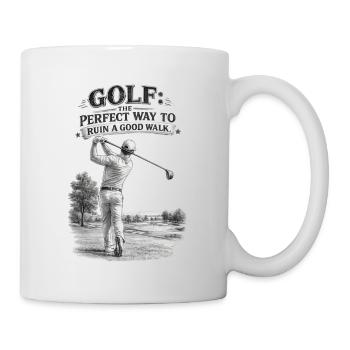 Golf The Perfect Way to Ruin a Good Walk - Mug - white - Right