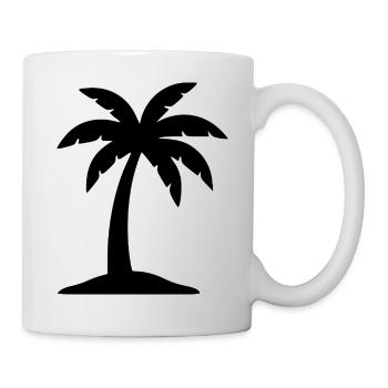 Palm Tree Summer Beach Vacation Sea Travel Gift - Mug - white - Right