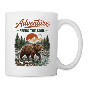 Hiking - Adventure Feeds The Soul - Mug - white - Right