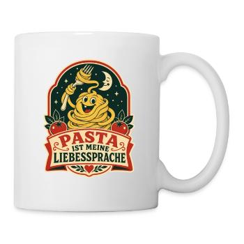 Pasta ist meine Liebessprache - Tasse - Weiß - Rechts