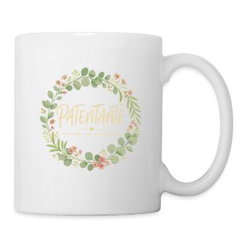 Patentante Eukalyptus Kranz - Tasse - Weiß - Rechts