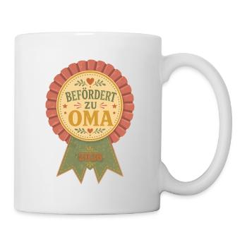 Befördert zur Oma 2026 - Tasse - Weiß - Rechts