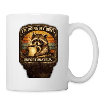 I’m Doing My Best Funny Raccoon - Mug - white - Right