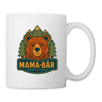 Mama Bär Berg Wildnis - Tasse - Weiß - Rechts