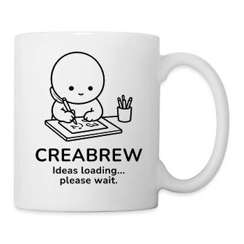 Creabrew – Ideas Loading | Creative Mind Mood - Tasse - Weiß - Rechts