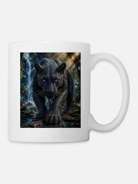 Mosaic leopard of the falls - Mug - white