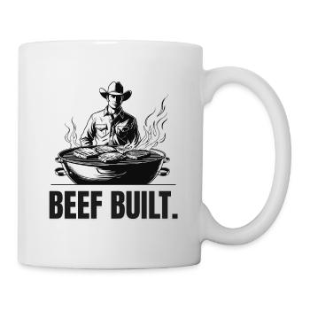 BŒUF CONSTRUIT | T-shirt Carnivore | Steak & Strength - Mug blanc - blanc - Droite