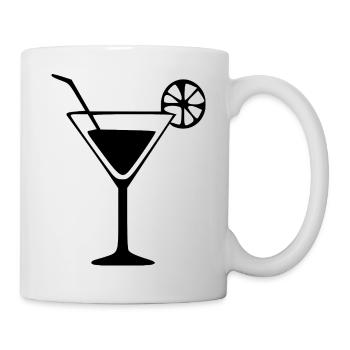 Cocktail Cocktail Glass Gift Bartender - Mug - white - Right