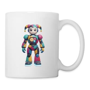 Robot Bouffon à Patchwork Gear - Mug blanc - blanc - Droite