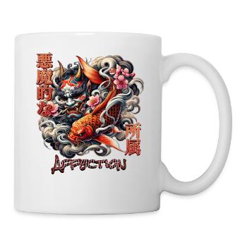 Devilish Hannya Art - Tasse - Weiß - Rechts