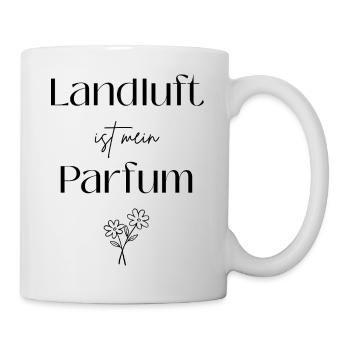 Landluft ist mein Parfum - Tasse - Weiß - Rechts