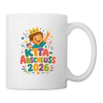 Kita Abschluss 2026 Kinder Abschlussfeier - Tasse - Weiß - Rechts
