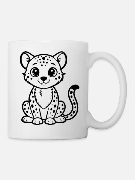 Gepard - Tasse - Weiß