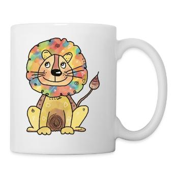 Fort comme un lion et un peu différent - Mug blanc - blanc - Droite
