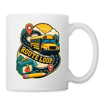 BOUCLE DE L’ITINÉRAIRE - Mug blanc - blanc - Droite