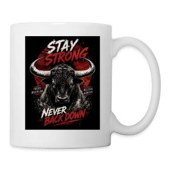 Fort Taureau Reste Fort - Mug blanc - blanc - Droite