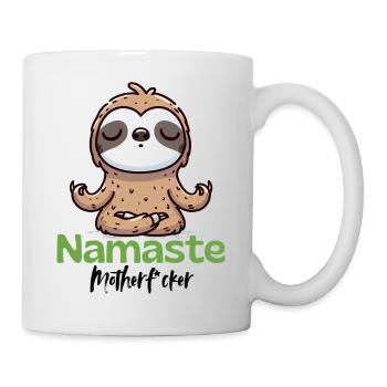 Namaste | Meditating Sloth - Tasse - Weiß - Rechts