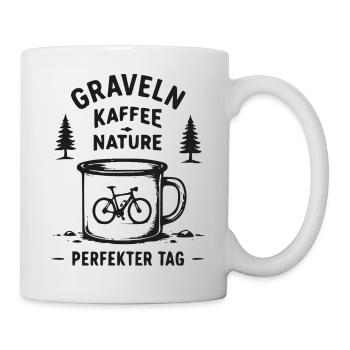 Graveln Kaffee Nature – Perfekter Tag - Tasse - Weiß - Rechts