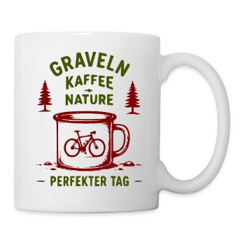 Graveln Kaffee Nature Bike - Tasse - Weiß - Rechts