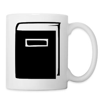 Buch Bücher lesen Geschenk - Tasse - Weiß - Rechts