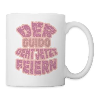 Party Guido - Tasse - Weiß - Rechts