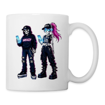 Sarkazzy & Misty Cyberpunk Skelett Duo - Tasse