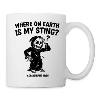 Where Is My Sting 1 Corinthians 15 - Mug - white - Right
