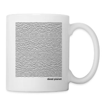 Geometrische wellenförmige Linien - Tasse - Weiß - Rechts