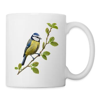 Blaumeise - Tasse - Weiß - Rechts