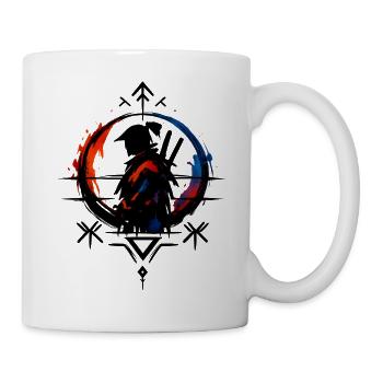 Roue des couleurs du pouvoir - Mug blanc - blanc - Droite