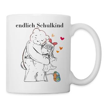 Schulanfang - Tasse - Weiß - Rechts