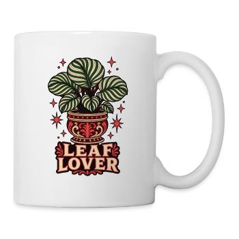 Leaf Lover – Calathea Pflanzenliebe - Tasse - Weiß - Rechts