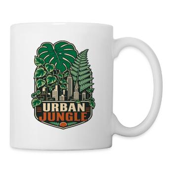 Urban Jungle – Monstera City Pflanzen - Tasse - Weiß - Rechts