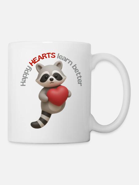 Happy HEARTS learn better - Tasse - Weiß