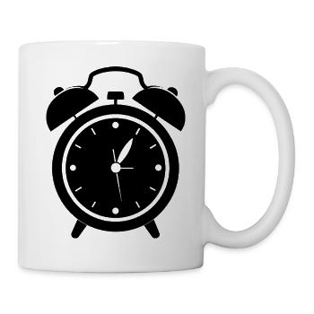 Wecker - Tasse - Weiß - Rechts