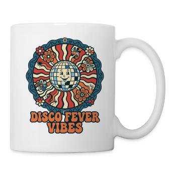 Disco Fever Vibes Retro Discokugel - Tasse - Weiß - Rechts
